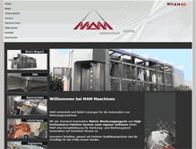 Tablet Screenshot of mam-automation.com